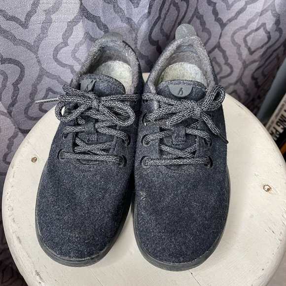 Allbirds Women's Wool Runners Natural Black Comfort Shoes size 7 lace up - Picture 3 of 9